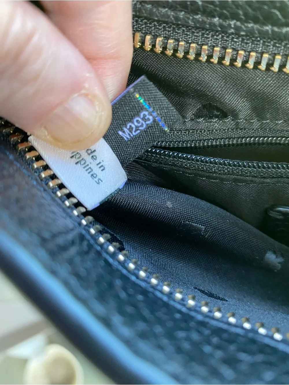 kate spade black pebbled leather crossbody with gold logo